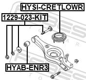 korekcinių išvirtimo varžtų rinkinys - 1229-023-KIT FEBEST