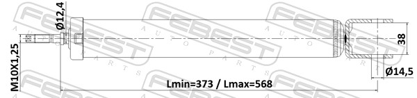 Shock Absorber - 12650756R FEBEST