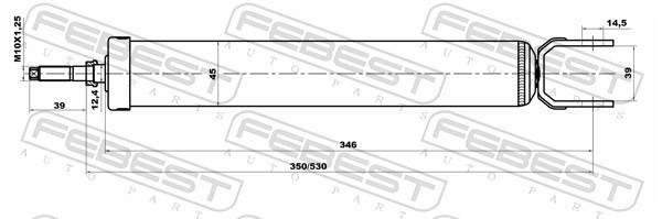 Shock Absorber - 12650915R FEBEST