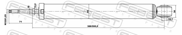 Shock Absorber - 12655685R FEBEST