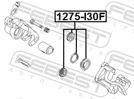 Kit riparazione, Pinza freno - 1275-I30F FEBEST