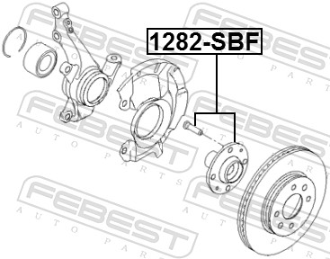 Ступица колеса - 1282-SBF FEBEST
