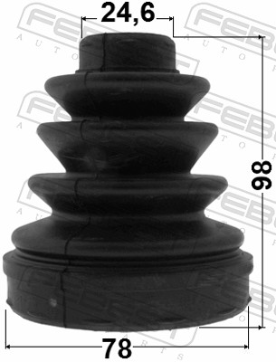 Bellow Set, drive shaft - 1415-ACT FEBEST