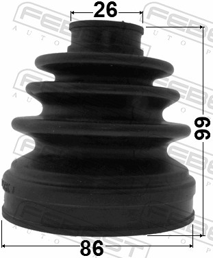 Bellow Set, drive shaft - 1415-NARH FEBEST