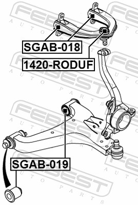 Ball Joint - 1420-RODUF FEBEST