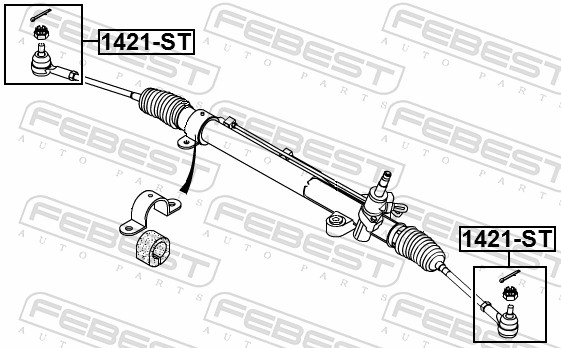 Tie Rod End - 1421-ST FEBEST