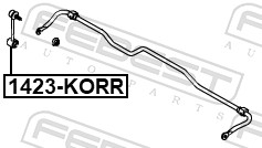 Asta/Puntone, Stabilizzatore - 1423-KORR FEBEST