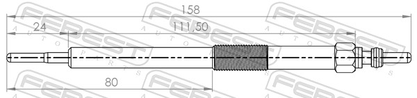 Glow Plug - 14642-003 FEBEST