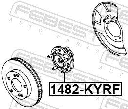 Mozzo ruota - 1482-KYRF FEBEST