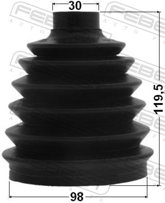 Bellow, drive shaft - 1617P-164S FEBEST