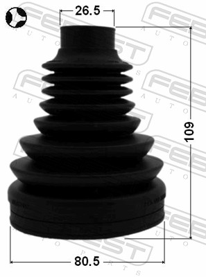 Bellow Set, drive shaft - 1715-Q5LHT FEBEST