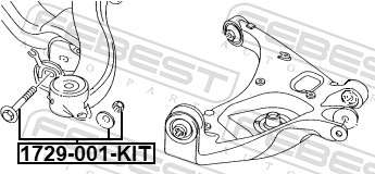 Camber Correction Screw - 1729-001-KIT FEBEST