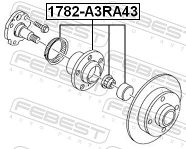 Mozzo ruota - 1782-A3RA43 FEBEST