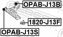 Ball Joint - 1820-J13F FEBEST