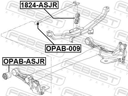 Track Control Arm - 1824-ASJR FEBEST