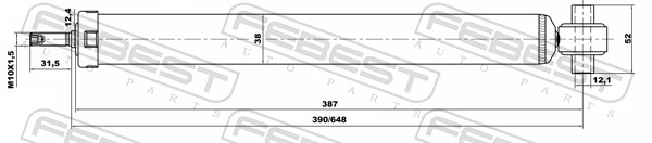 Shock Absorber - 18656540R FEBEST