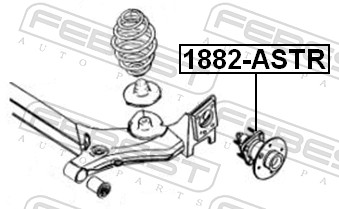 Wheel Hub - 1882-ASTR FEBEST