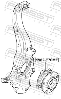 Mozzo ruota - 1982-E70MF FEBEST