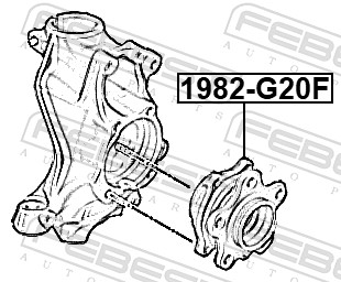 Wheel Hub - 1982-G20F FEBEST