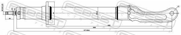 Shock Absorber - 20110-001F FEBEST