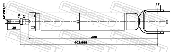 Shock Absorber - 20110-002R FEBEST