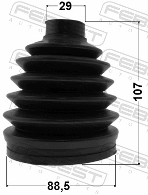 Bellow Set, drive shaft - 2017P-GRCH FEBEST