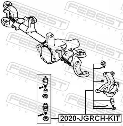 Ball Joint - 2020-JGRCH-KIT FEBEST