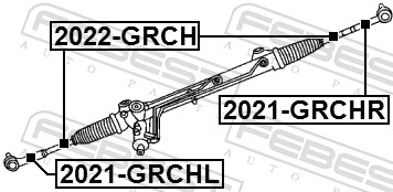 Tie Rod End - 2021-GRCHR FEBEST
