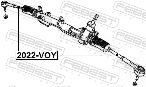 Inner Tie Rod - 2022-VOY FEBEST