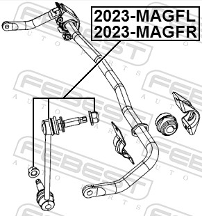 Rod/Strut, stabiliser - 2023-MAGFR FEBEST