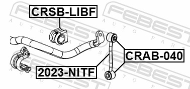 Rod/Strut, stabiliser - 2023-NITF FEBEST