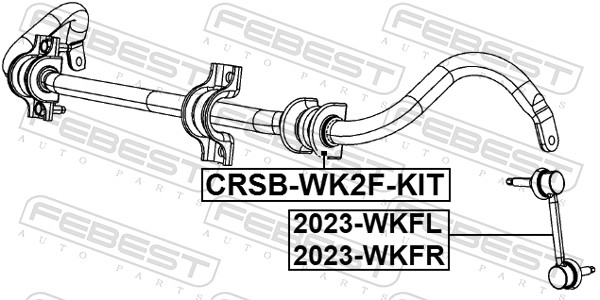 Rod/Strut, stabiliser - 2023-WKFR FEBEST
