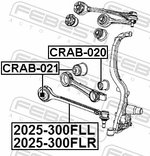 Track Control Arm - 2025-300FLR FEBEST