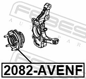 Wheel Hub - 2082-AVENF FEBEST