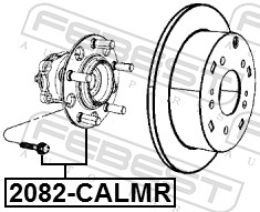 Wheel Hub - 2082-CALMR FEBEST