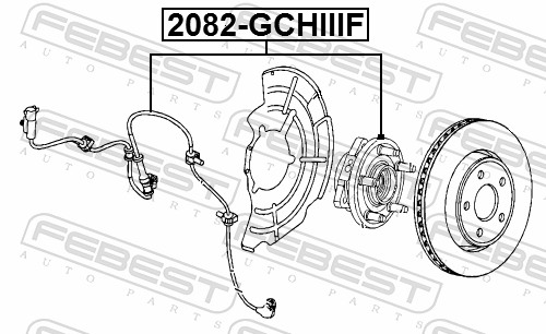 Wheel Hub - 2082-GCHIIIF FEBEST