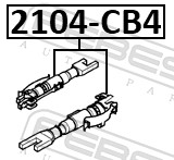 Регулятор, барабанный тормоз - 2104-CB4 FEBEST