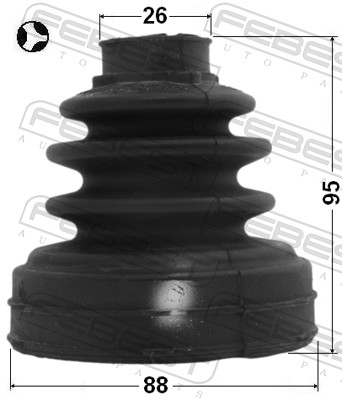 Bellow, drive shaft - 2115-CA220LHT FEBEST