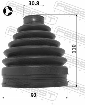 Bellow, drive shaft - 2115-TRDT FEBEST