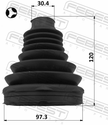 Bellow, drive shaft - 2115-TT9DT FEBEST