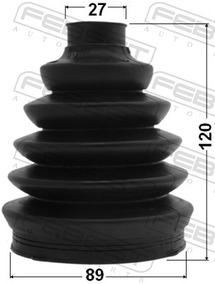 Bellow Set, drive shaft - 2117P-CA223 FEBEST