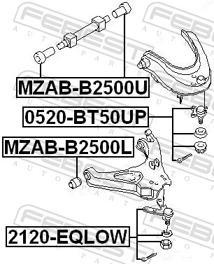 Ball Joint - 2120-EQLOW FEBEST