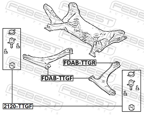 Ball Joint - 2120-TTGF FEBEST