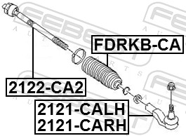 Tie Rod End - 2121-CALH FEBEST