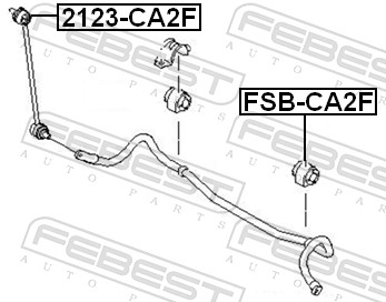 Тяга / стойка, стабилизатор - 2123-CA2F FEBEST