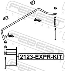 Тяга / стойка, стабилизатор - 2123-EXPR-KIT FEBEST