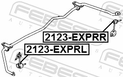Тяга / стойка, стабилизатор - 2123-EXPRR FEBEST