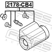 Колесный тормозной цилиндр - 2178-CB4 FEBEST