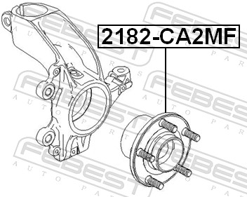 Ступица колеса - 2182-CA2MF FEBEST