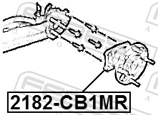 Wheel Hub - 2182-CB1MR FEBEST